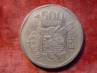 500 Pesetas Espana 1989 Juan Carlos I Y Sofia Spanien 735