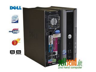 PC DELL Optiplex 755 USFF   Core2Duo E8500 2x3,2GHz 4096MB 250GB DVD