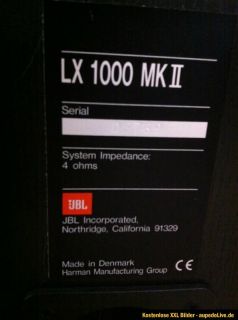 Stück JBL Lautsprecher JBL LX 1000 MK II HighEnd