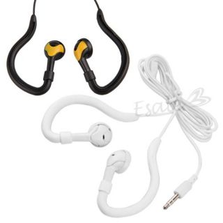 2x Kopfhörer Ohrbügel Ohrhörer Sport weiß schwarz Bügel