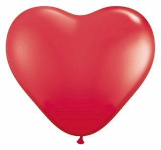 10 Herzballons Herzluftballons Hochzeit Herz rot