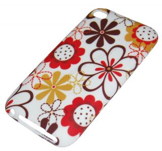 Ipod Touch 4 4G Hülle Case Cover Blumenmuster rot