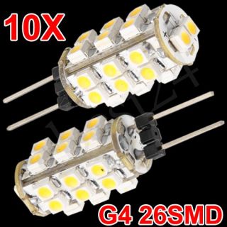 10 Stk G4 12V 26 SMD LED Birne Leuchte Lampe Licht Warmweiß für