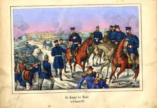 Der Kampf bei Nuits Deutsch Französischer Krieg 1870 Baden Regiment