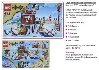 LEGO 6253 Schiffswrack Piraten Neu OVP selten Pirates Boor Schiff