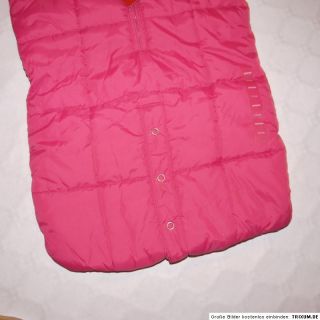 GAP Schneeanzug Fußsack Pink Fleece Mädchen 62/68 NEU