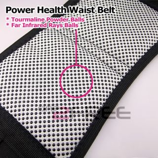 Power Tourmaline Far Infrared Rays Heat Health Waist Belt Slimming
