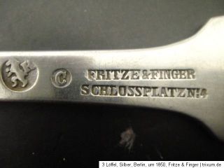 Speiselöffel, Silber, Berlin, um 1850, Fritze & Finger