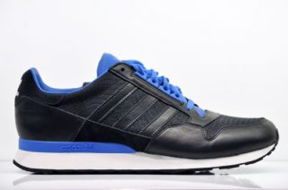 Adidas ZX 500 Schwarz Blau US 11,5 / EU 46 * Marathon 8000 Leder