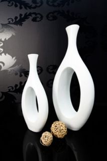 Bodenvase Design Vase BIG LOUNGE weiss 71cm NEU