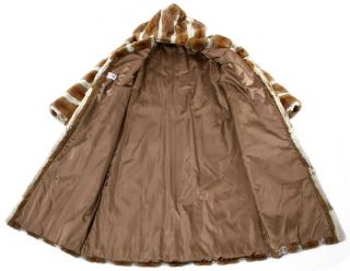 Pelzmantel Feh Pelz Mantel Vintage fur coat Kapuze hood duffle wie