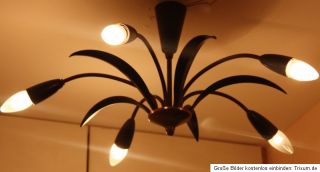 toller Sputnik Spider 50er 50s Rockabilly Lampe Kronleuchter schwarz