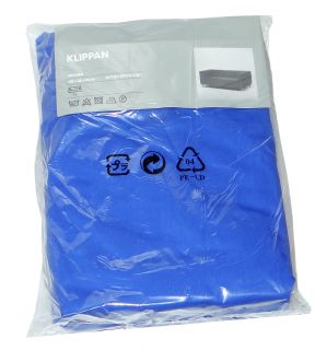 Ikea Klippan, Bezug für 2er Sofa in Granan blau 101.835.13 (10183513