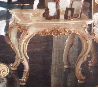 Vi0878 O Tisch Couchtisch mit Marmorplatte Onyx antik style Barock