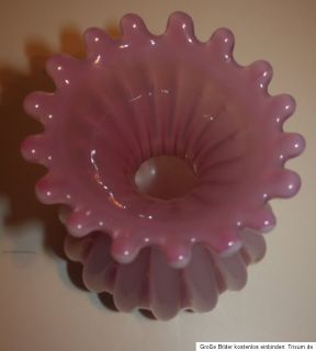 Barovier & Toso Murano Glas Vase Glass Italy Art rosa TOP ERH.,16,3cm