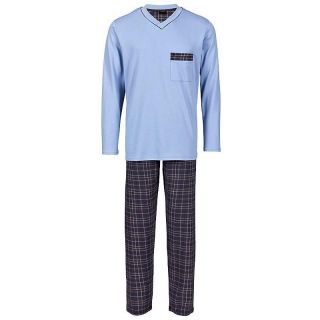 Seidensticker Herren Pyjama Schlafanzug blau UVP 49,95 € NEU WOW