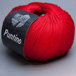 Lana Grossa Puntino 020 flame scarlet 50g Wolle