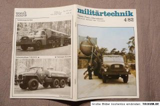 NVA   Militärtechnik Heft 4/82, Tankfahrzeuge der NVA, Militärverlag