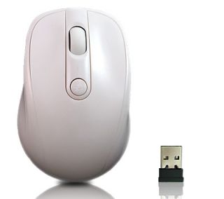 Weiße Kabellose PC Maus Funk Mouse für Notebook NEU
