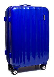 Hartschalen Reise Koffer Trolley TSA Schloss 60 Liter Blau 810
