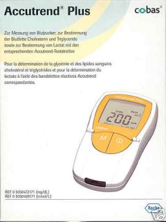 Accutrend Plus Lactat und Cholesterin Messgerät neu+OVP