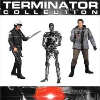 Terminator Collection 1 Cop + T 800 + Tech Noir Figur Set