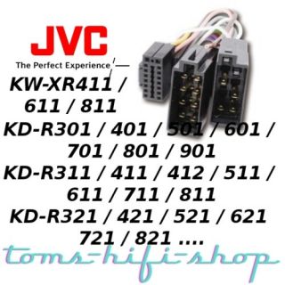 JVC Radioadapter Adapter ISO KD R401 KD R601 KD R801 