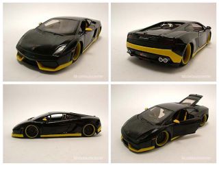 Lamborghini Gallardo LP560 4 schwarz/gelb, Modellauto 124, Maisto