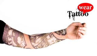 Tattoo Ärmel Stulpen Fasching Verkleidung Sleeve Dragon Yakuza