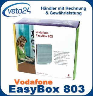 Vodafone DSL EasyBox 803 Wlan Router 300 Mbit/s VOIP ISDN Wlan Router