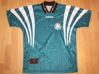 Adidas Deutschland Trikot Jersey DFB EM 1996 96 Grün T Shirt Maglia