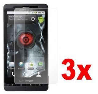 3x Clear LCD Screen Protector Guard Film For Motorola Droid X MB810
