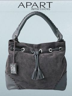 L6J502153 Neuer Taschenkult Apart Shopper Leder Handtasche grey