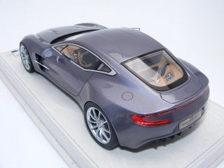 18 Tecnomodel Aston Martin One 77 Tungsten Silver limited to 40