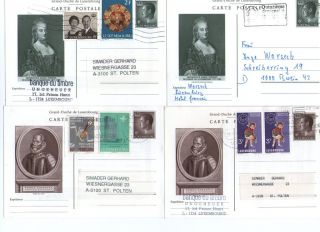 LUXEMBURG LUXEMBOURG GIGANTIC COVERS CARDS LOT  UNIQUE  LOOK