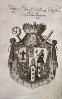 Anton Ignaz von Fugger Glött Ellwangen WAPPEN 1767