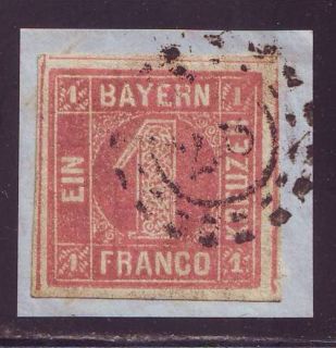 Bayern; MNr. 3Ia PF III; Pracht Briefstück  ; € 100,00
