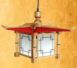 Japanese Pagoda Lamp  Japanische Pagode Lampe  Holz, Glas