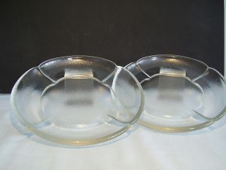 Zwei Teller Schalen Kristallglas Rosenthal sign. Form ohne Namen Entw