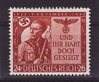 Briefmarke 863 Postfrisch Hitler Hakenkreuz Reichsadler Fahne