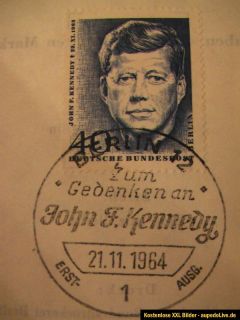 Erstausgabe John F.Kennedy Sonderpostwertzeichen Gedenkmarke