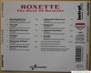 Roxette / The Best Of Roxette   Live & Alive / CD