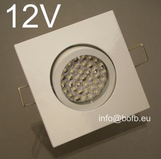 LED Einbauleuchten Deckenstrahler Einbau Set 4 eckig inkl.12V MR16