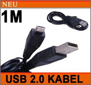 USB 2.0 Kabel A Stecker Datenkabel Micro USB Stecker Anschluss 1m