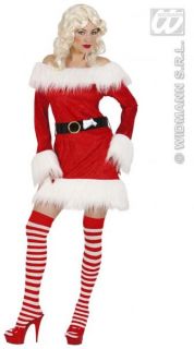 Miss Santa Plüsch Fasching Kostüm Weihnachten Gürtel Weihnachtsfrau