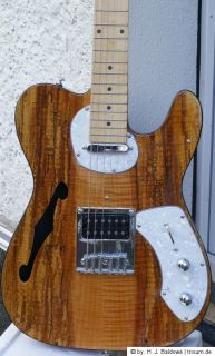 Gitarre Santander TELE THINLINE mit 1 F Loch + 1 Cutaway   wie neu