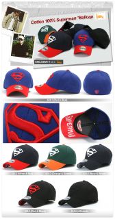 Brand New Mens Baseball Cap Blue Ball Caps 2 sizes Superman Trucker