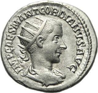 HELIOS Gordian III. Antoninian Antiochia Aequitas Waage selten HZ913