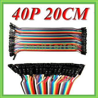 40x 20cm 1p 1p female to female jumper wire Dupont cable for Arduino
