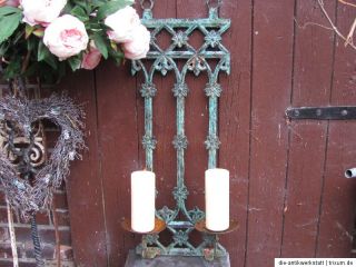 Frankreich altes Eisen Gitter Kerzenleuchter Bougeoir FRANSKE